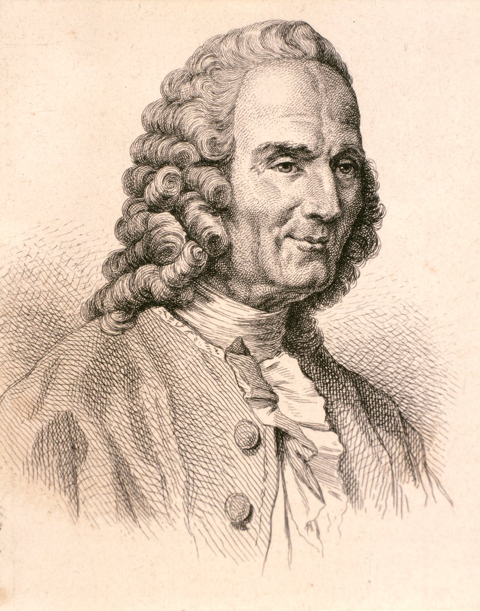 Retrato de Jean Philippe Rameau (gravura) de Artist Unknown