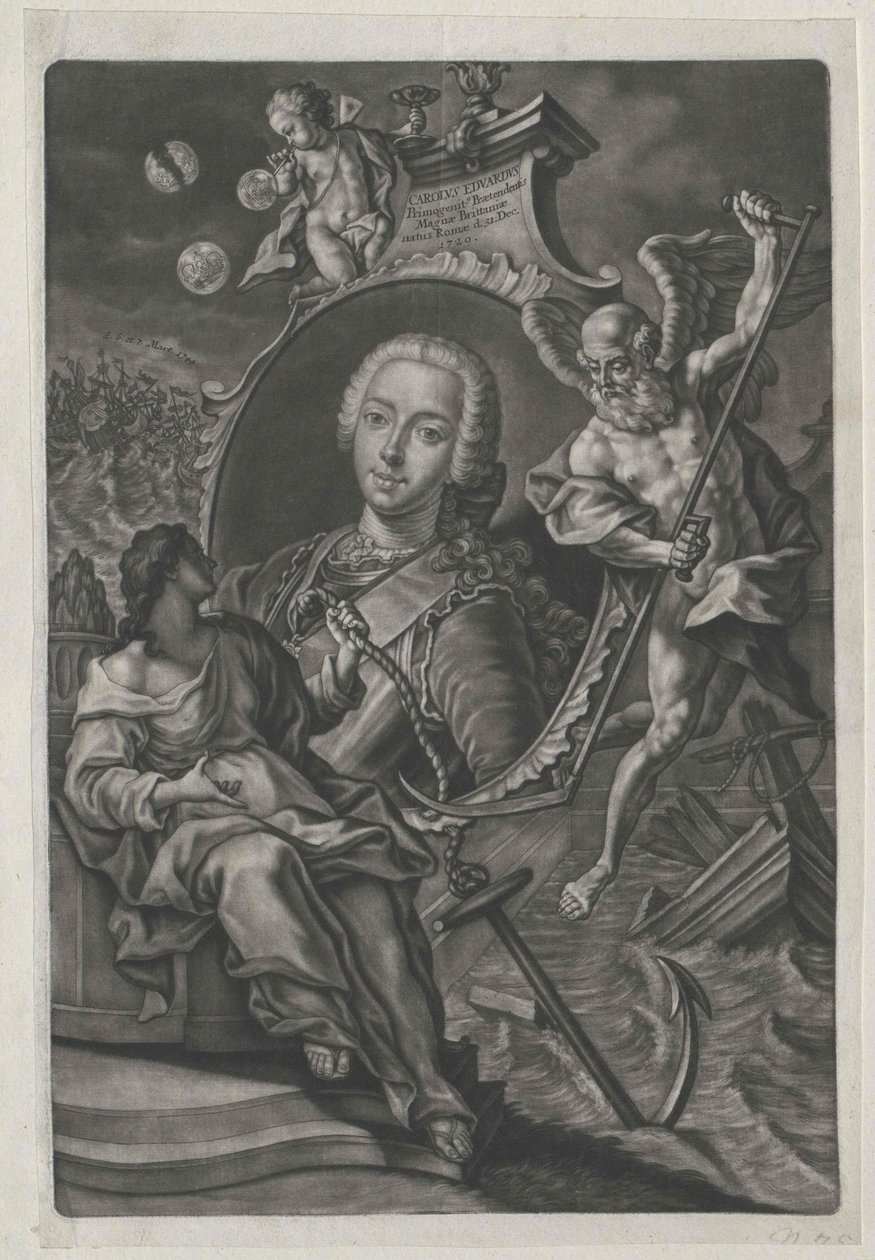 Príncipe de Inglaterra Karl Eduard (impressão) de Artist Unknown