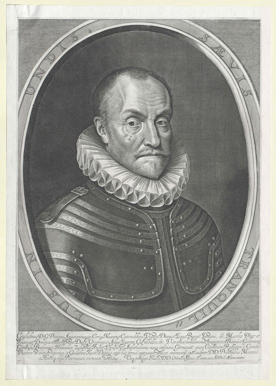 Príncipe de Orange William I (impressão) de Artist Unknown