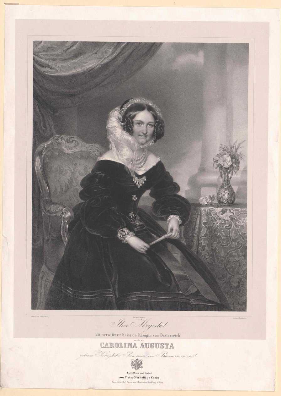 Princesa da Baviera (1792-1873) Carolina de Artist Unknown