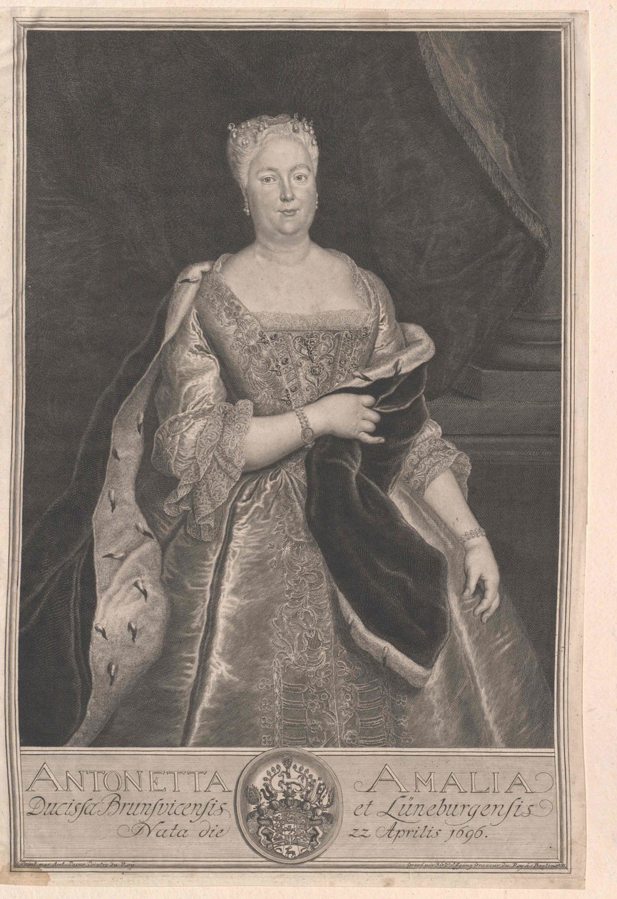 Princesa do Brunswick-Wolfenbuettel Antoinette Amalie de Artist Unknown