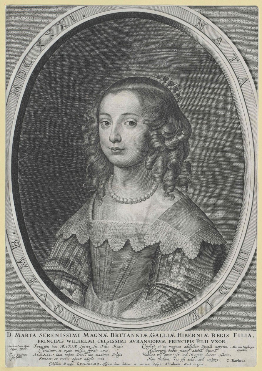 Princesa de Inglaterra Maria (impressão) de Artist Unknown