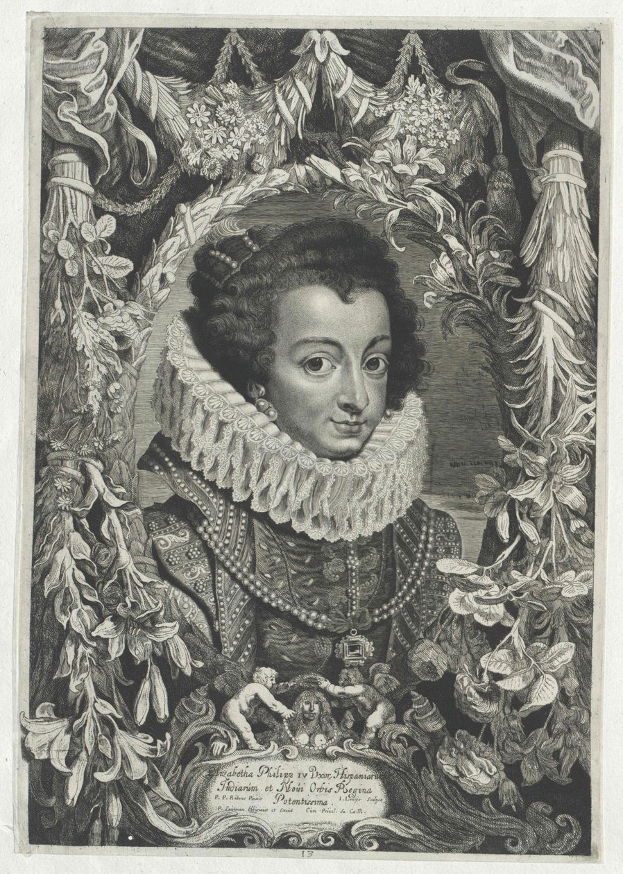 Princesa de França Elisabeth (impressão) de Artist Unknown