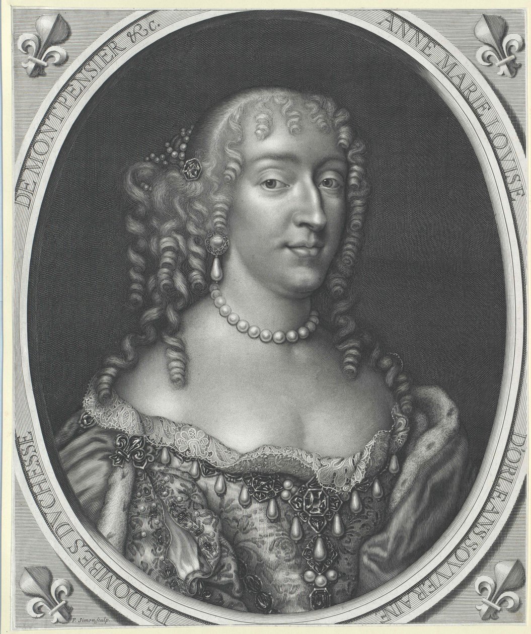 Princesa de Orl0061006es Anne Mary Louise (impressão) de Artist Unknown
