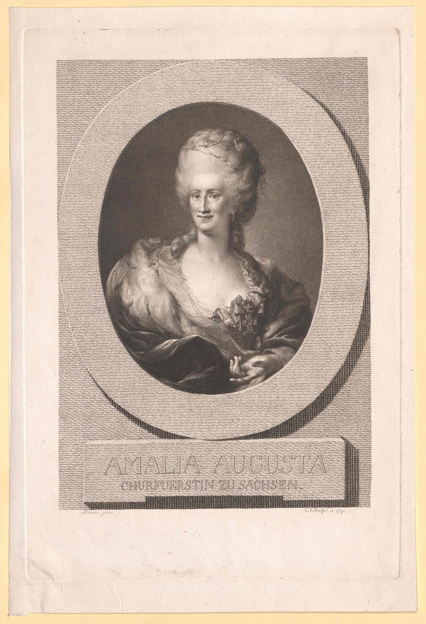 Princesa de Pfalz-Zweibruecken-Birkenfeld Amalie Auguste de Artist Unknown