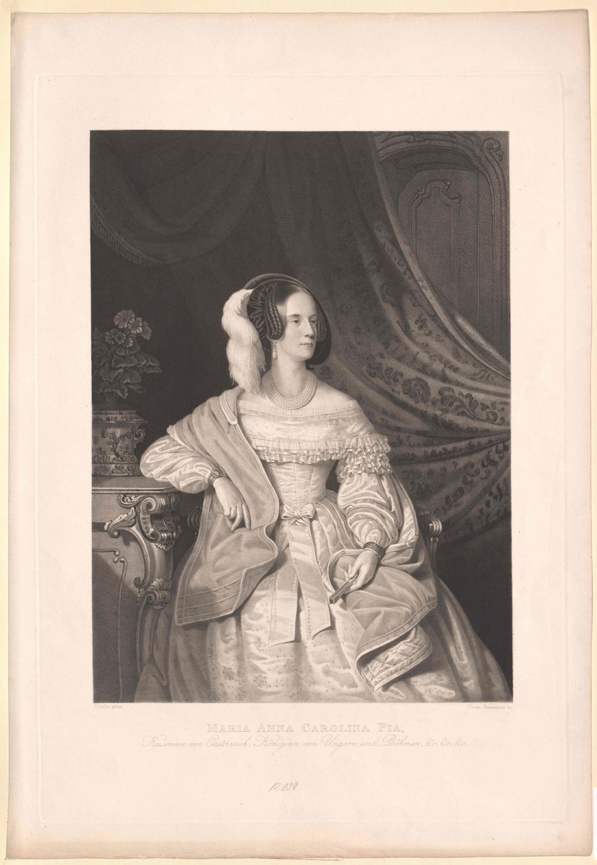 Princesa da Saboia-Sardenha Maria Anna de Artist Unknown