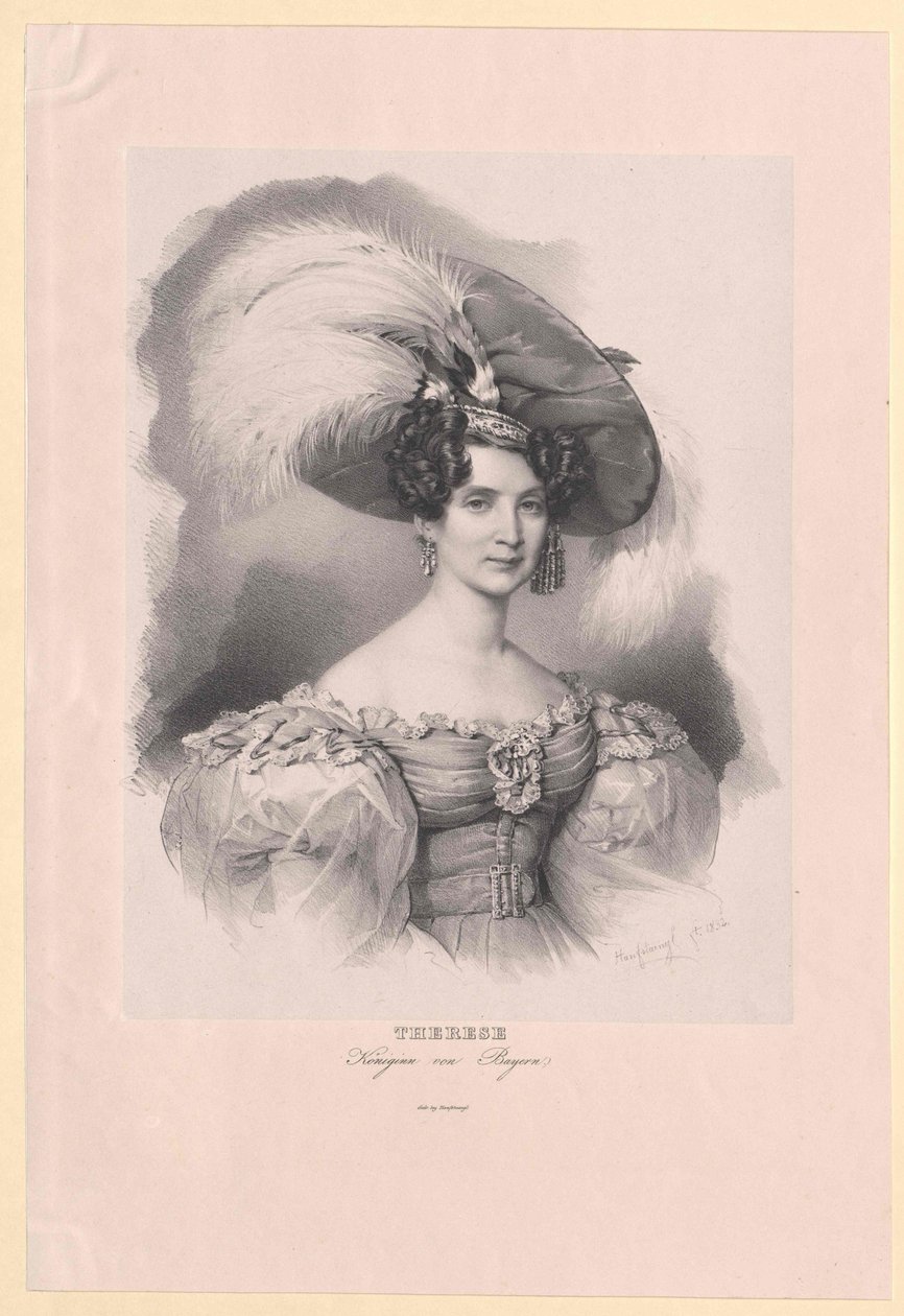 Princesa de Saxe-Hildburghausen (1792-1854) Therese de Artist Unknown