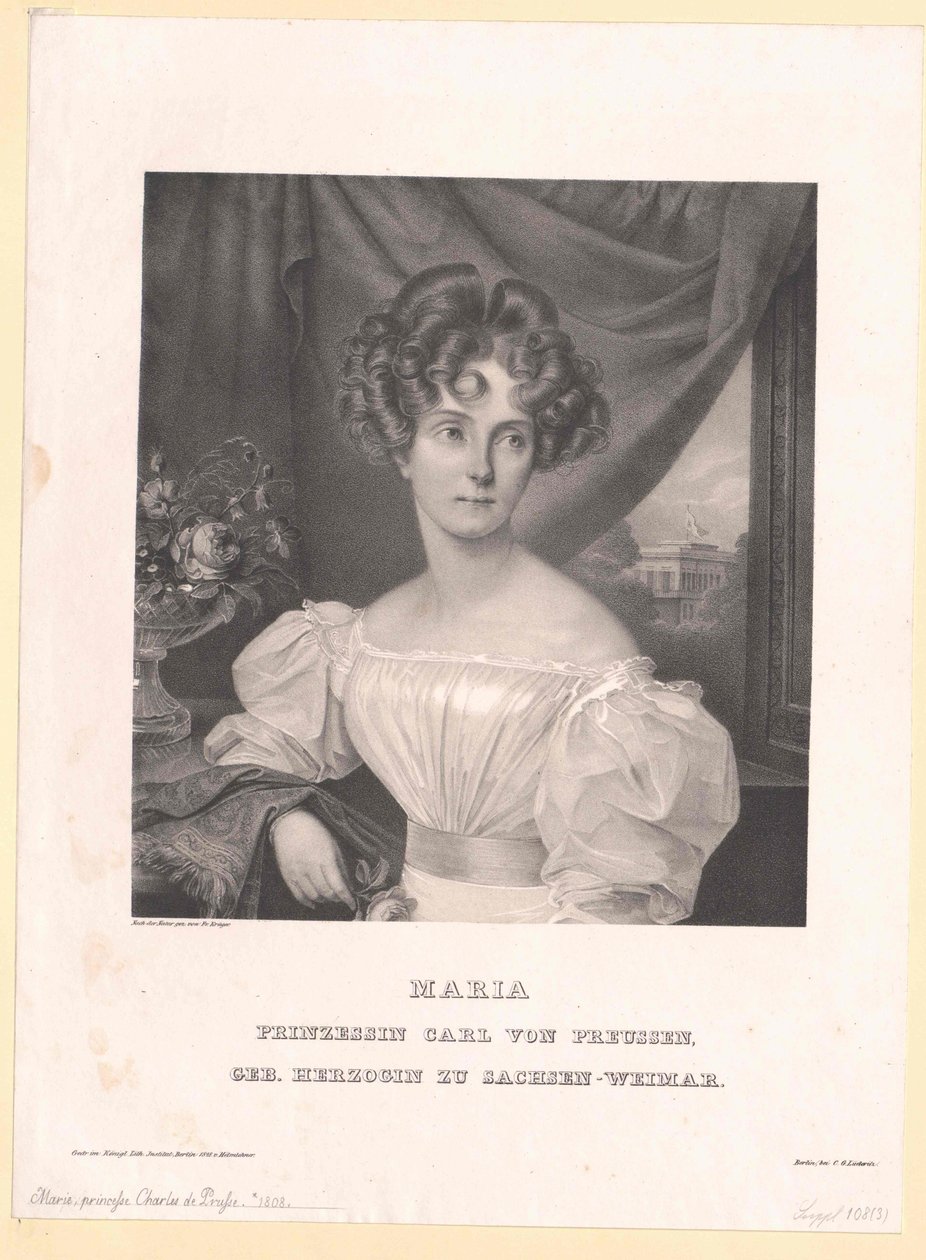 Princesa de Saxe-Weimar Eisenach Maria de Artist Unknown