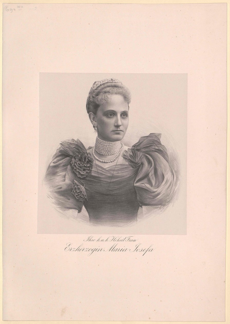 Princesa da Saxónia Maria Josefa de Artist Unknown
