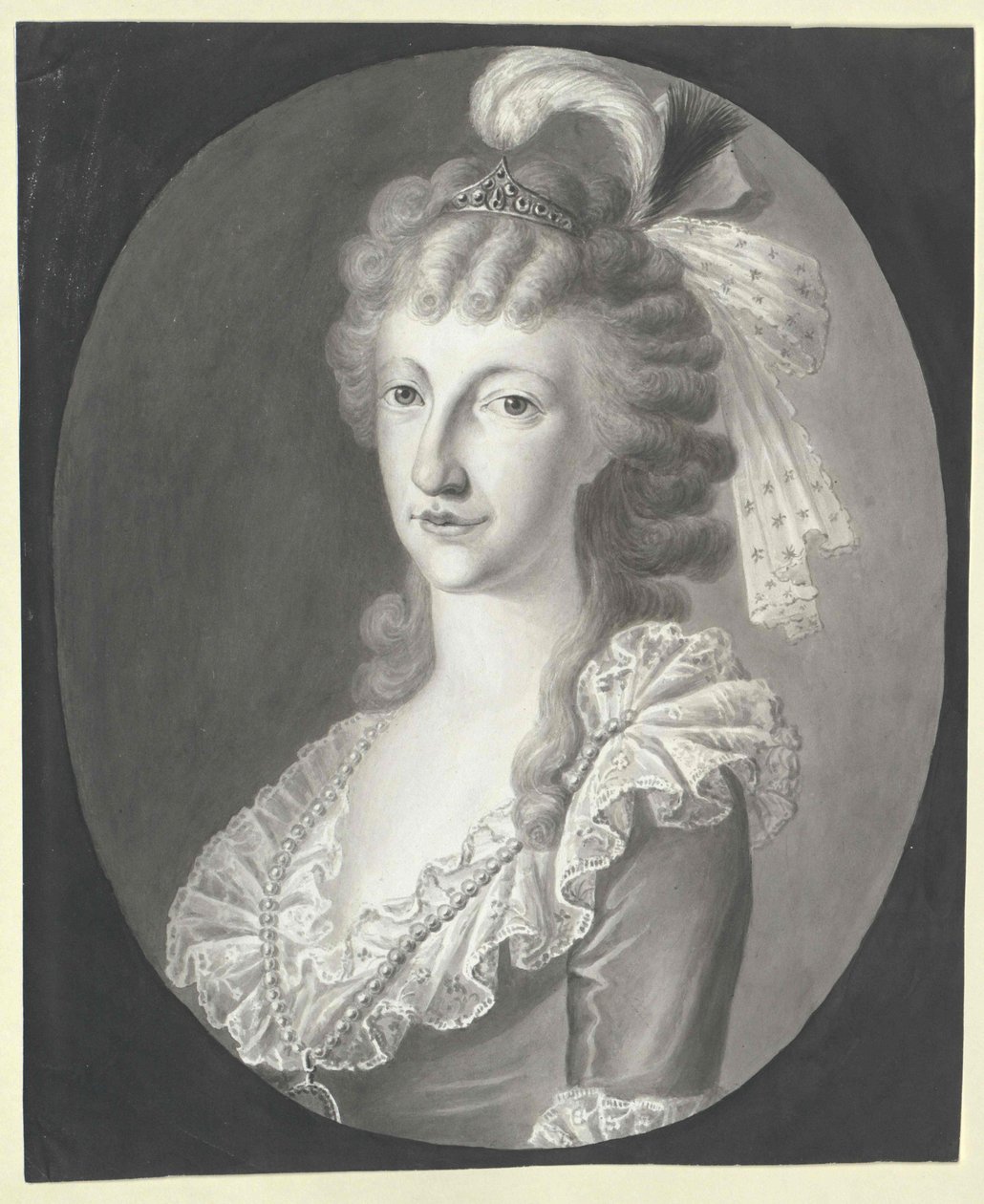 Princesa das Duas Sicílias Maria Teresa (gravura) de Artist Unknown