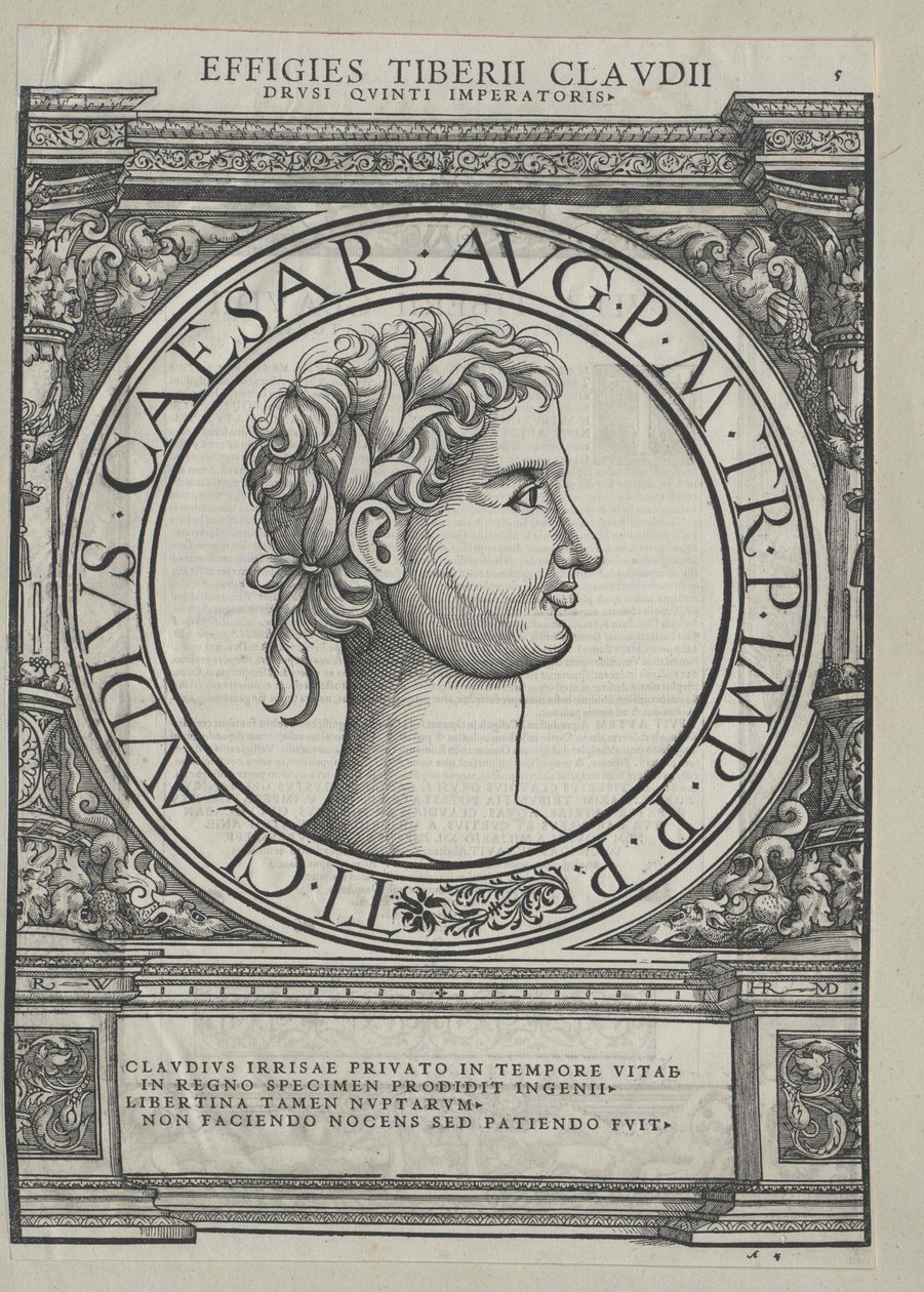 Imperador romano Cláudio de Artist Unknown