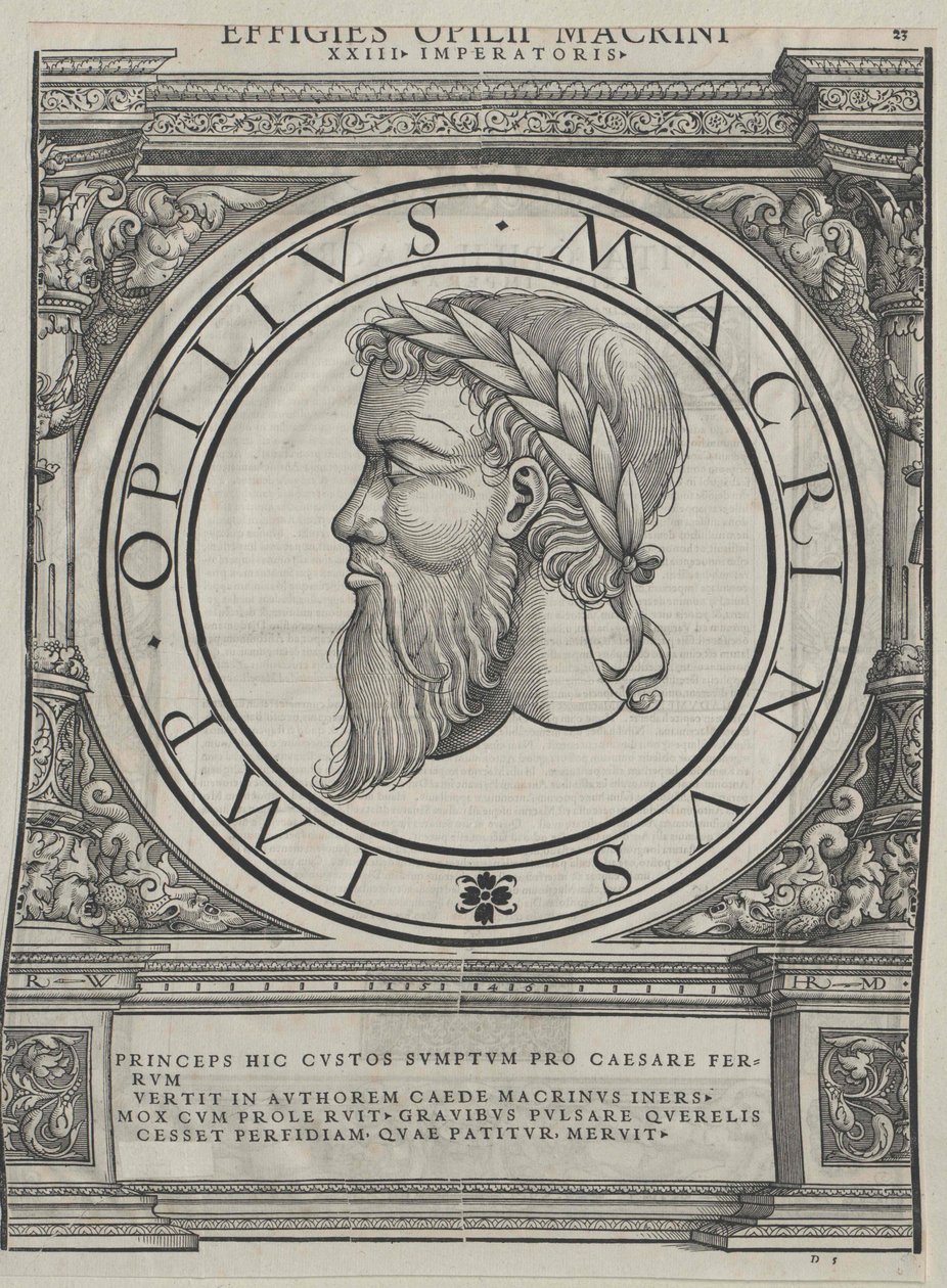 Imperador romano Macrinus de Artist Unknown