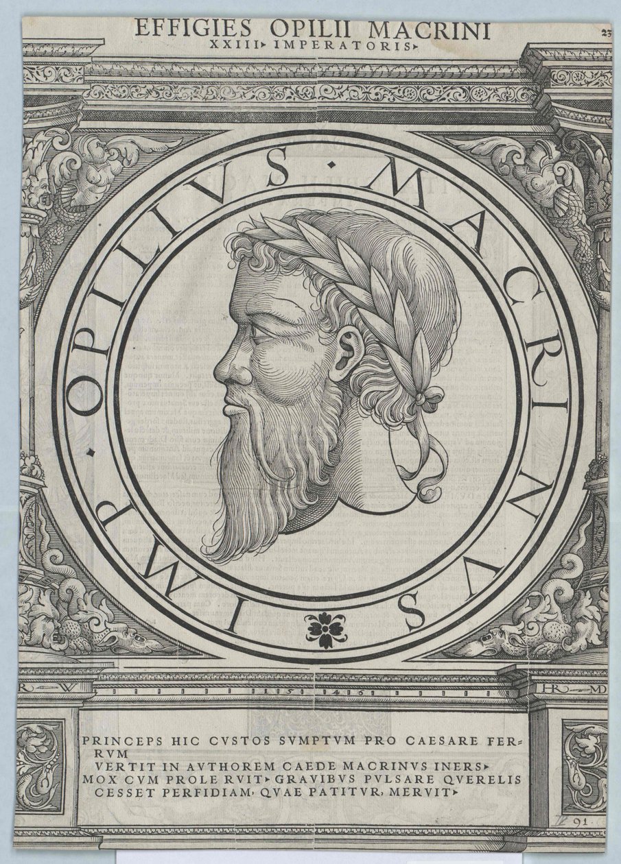 Imperador romano Macrinus de Artist Unknown