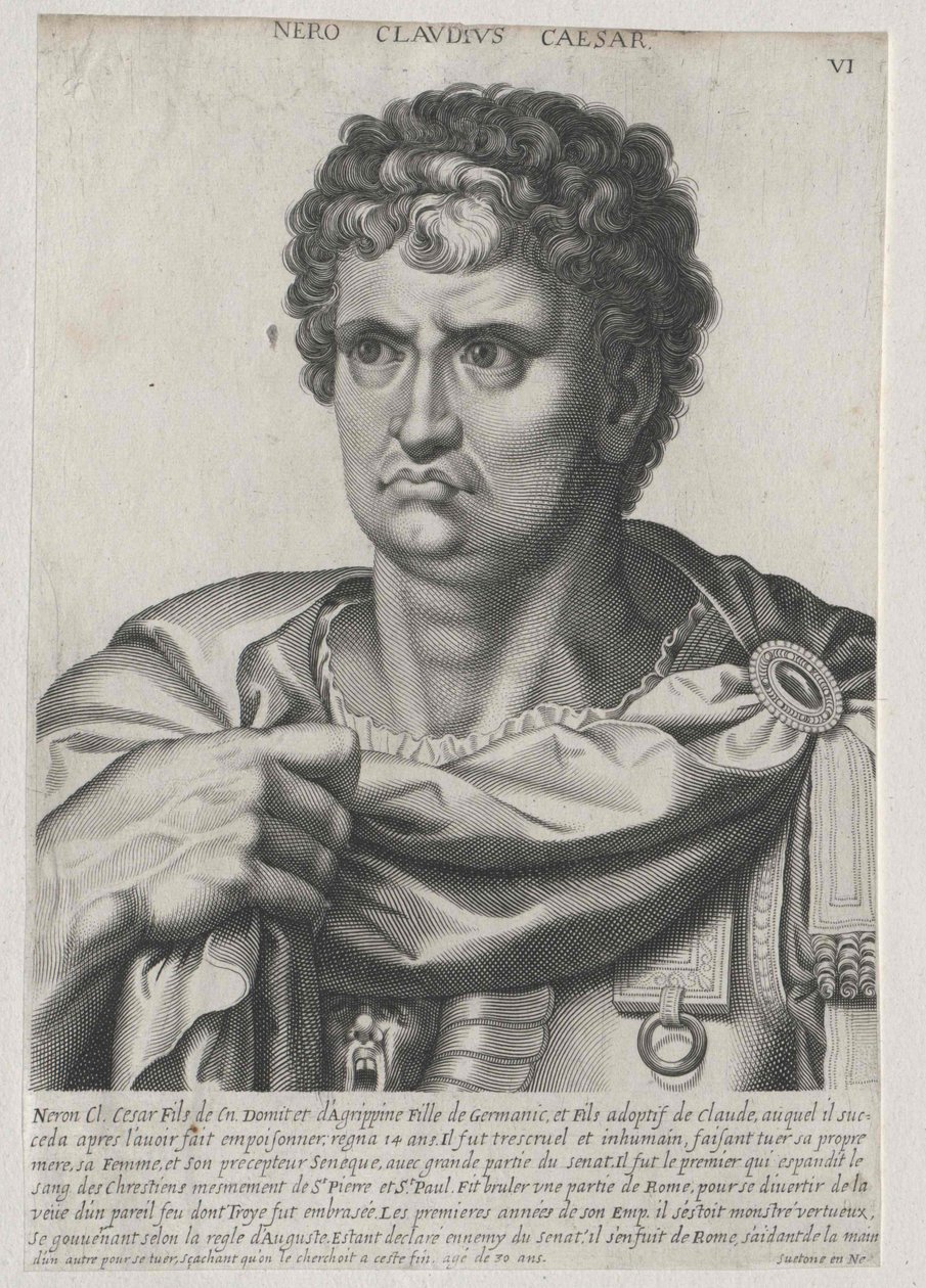 Imperador romano Nero (impressão) de Artist Unknown