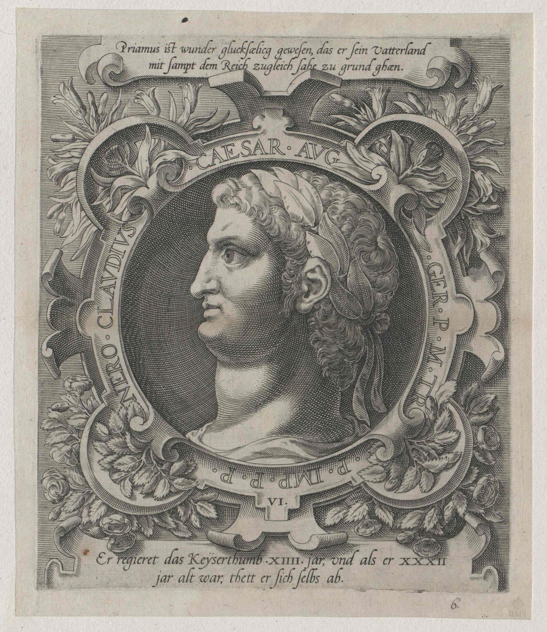 Imperador romano Nero (impressão) de Artist Unknown