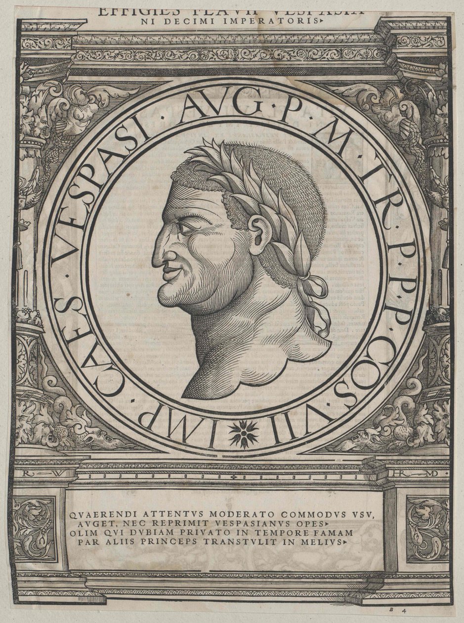 Imperador romano Vespasiano de Artist Unknown