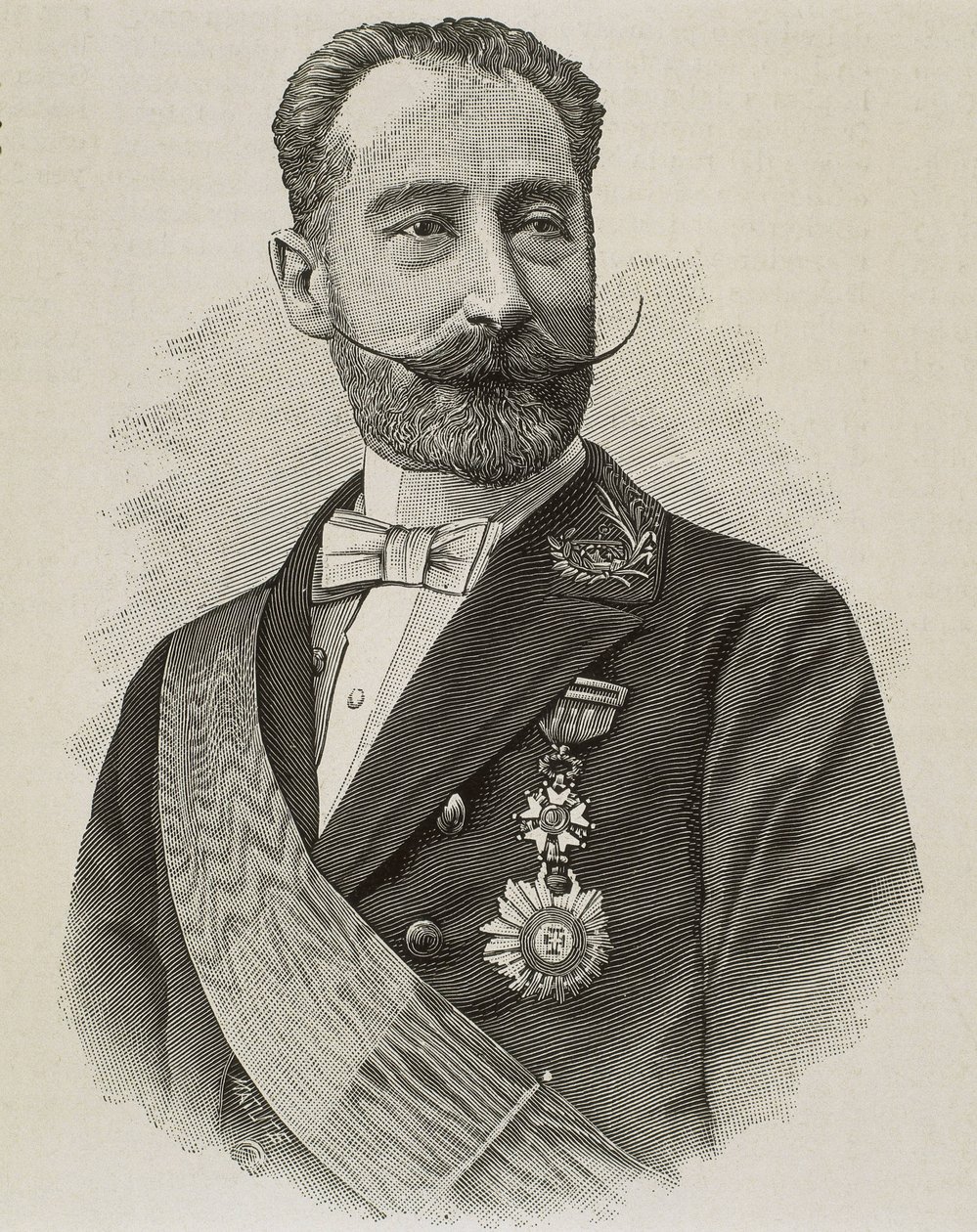 SALVADOR RODRIGANEZ, Amos (1845-1922). Político e engenheiro espanhol. Gravura. de Artist Unknown