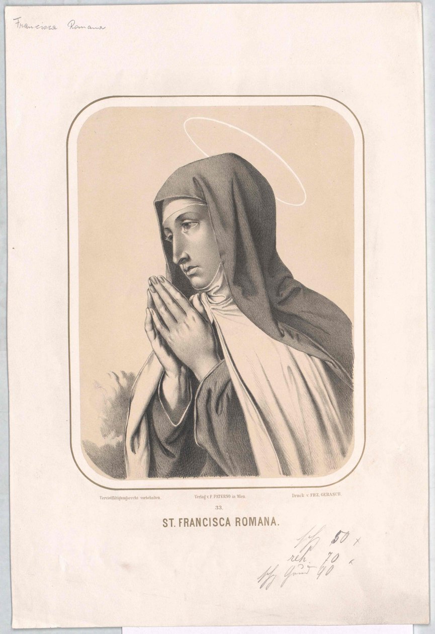Santa Francisca Romana de Artist Unknown
