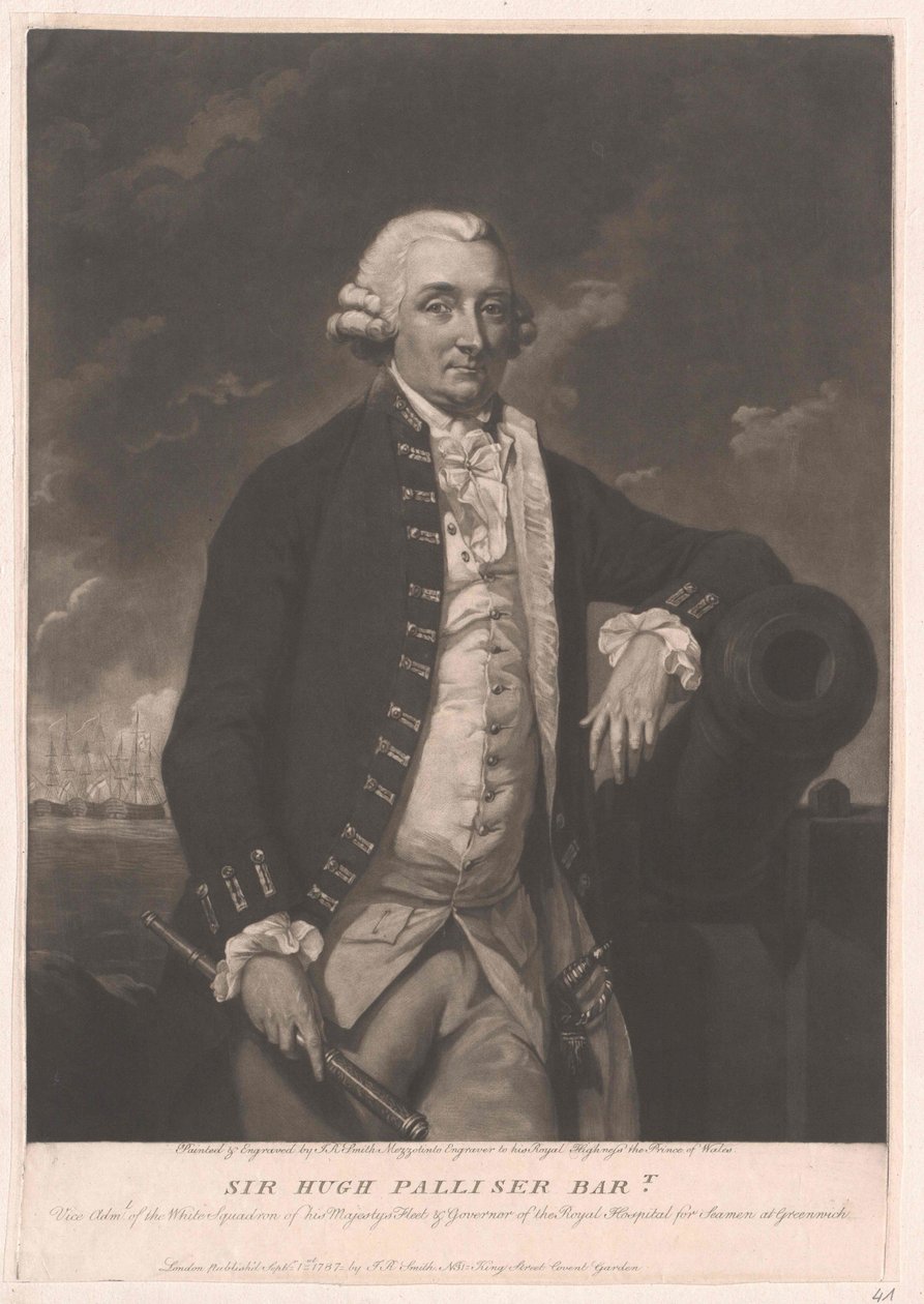 Sir Hugh 1º baronete Palliser de Artist Unknown