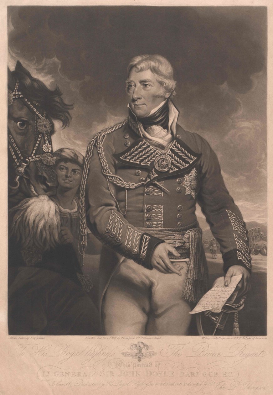 Sir John 1º Baronete Doyle de Artist Unknown