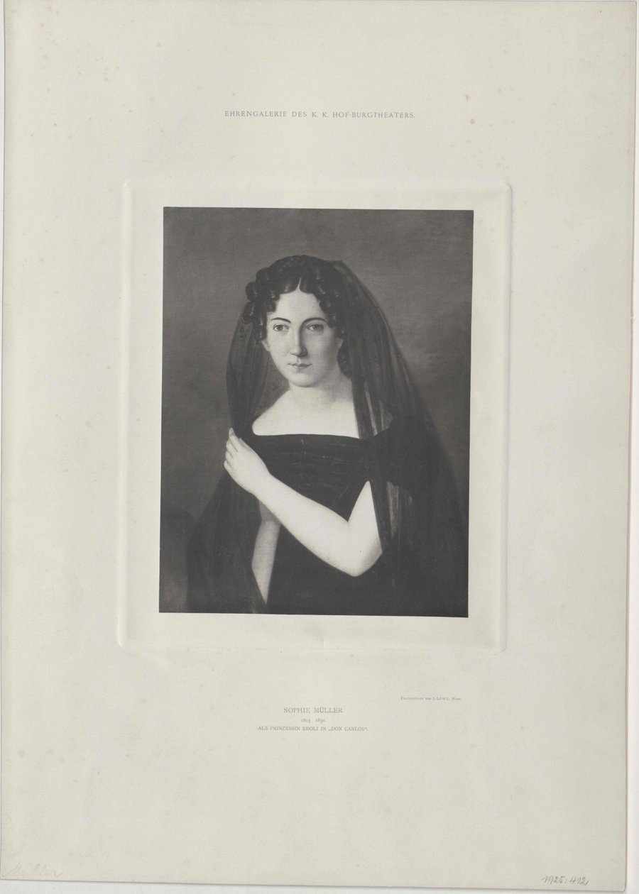Sophie Mueller (impressão) de Artist Unknown