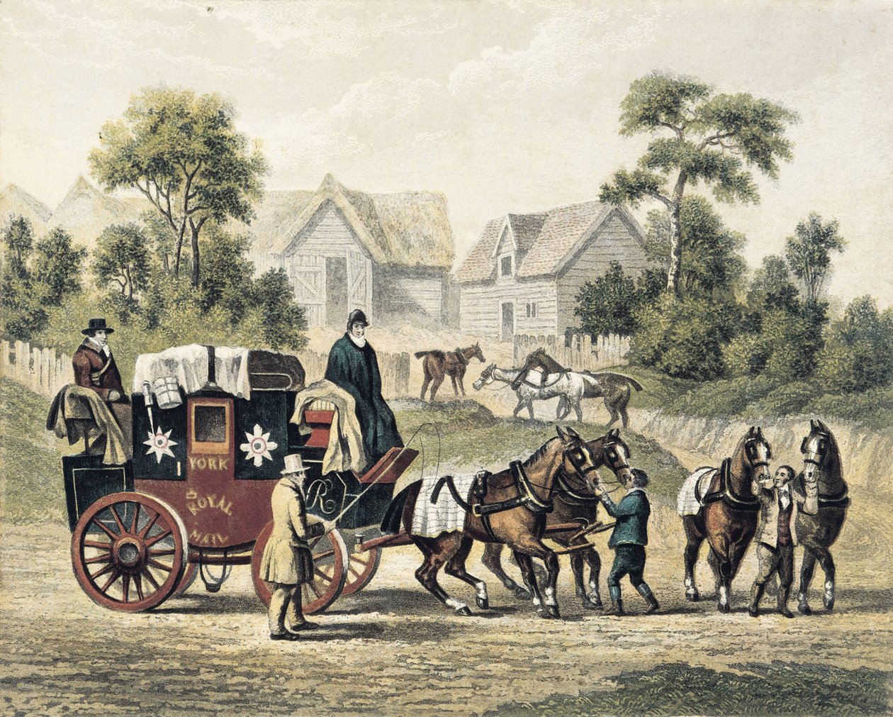 Caravana (séc. XIX). Gravura de Artist Unknown