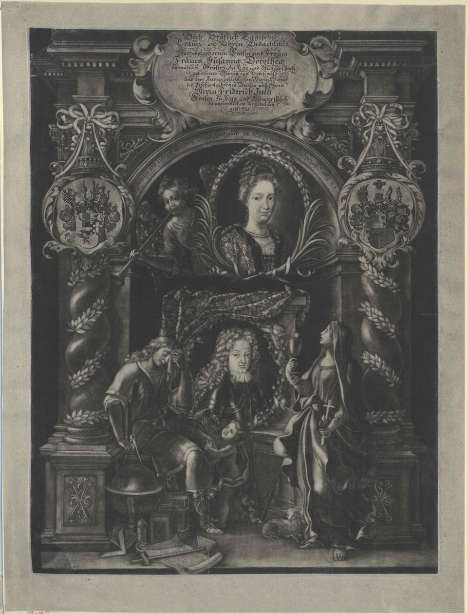 Susanna Dorothea von Eybiswald (gravura) de Artist Unknown