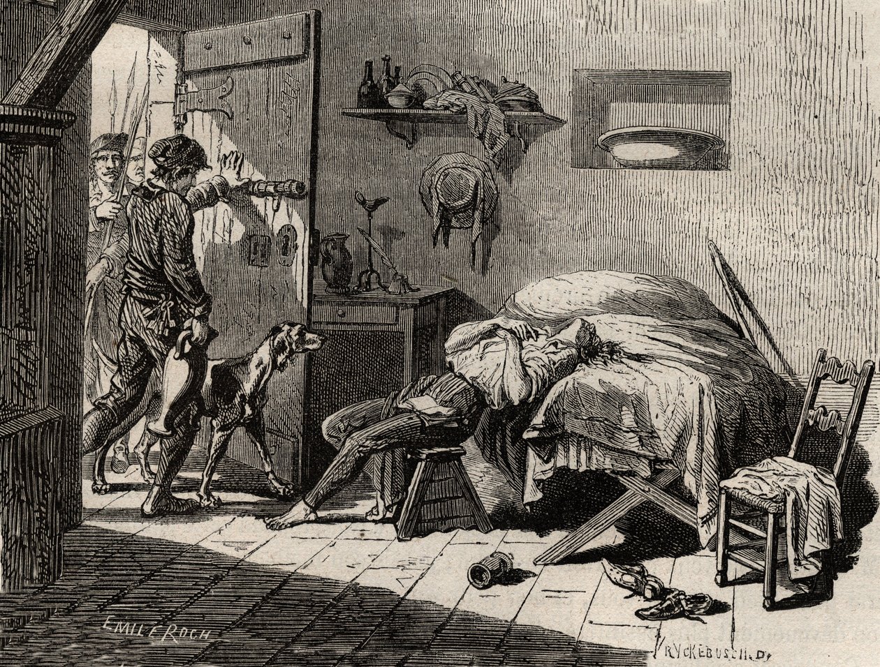 A morte de Condorcet na prisão a 28 de março de Artist Unknown