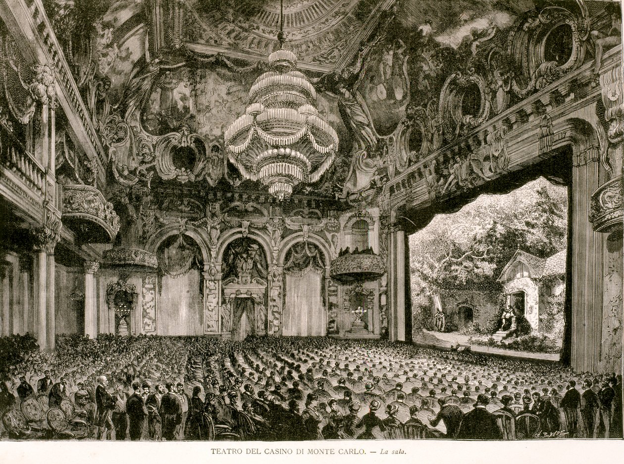 Teatro do Casino de Montecarlo de Artist Unknown