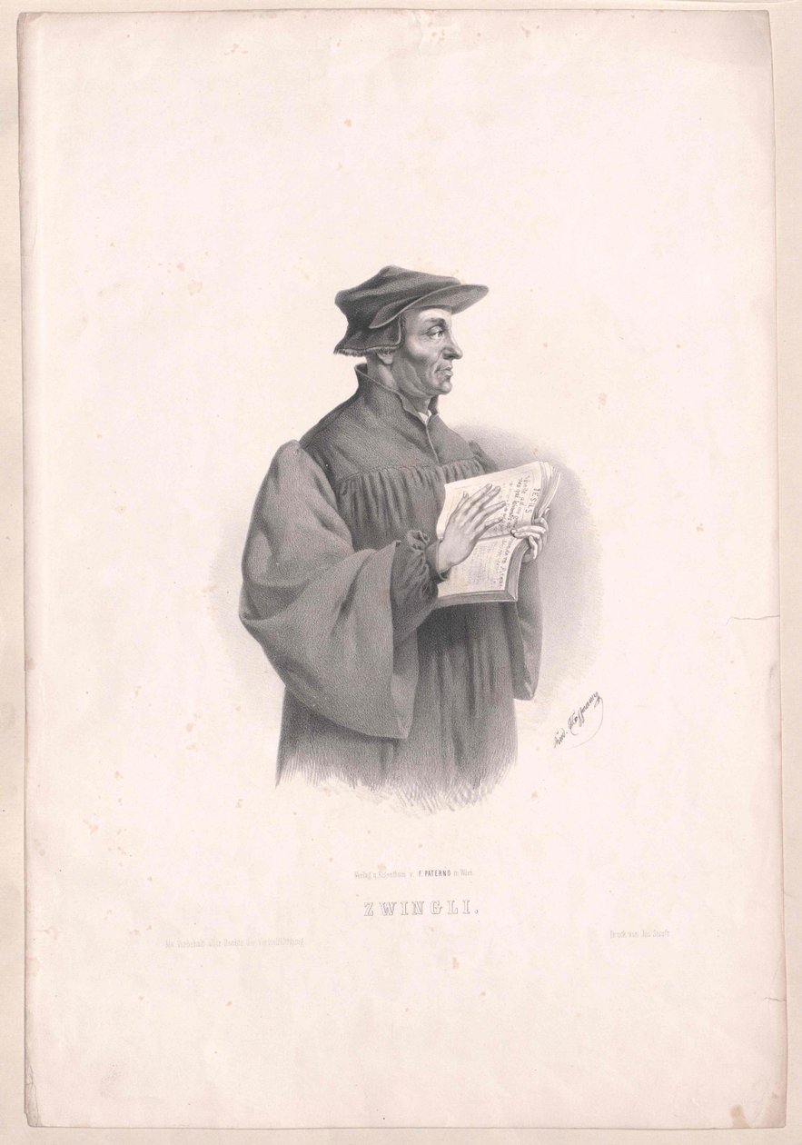 Ulrich Zwingli de Artist Unknown