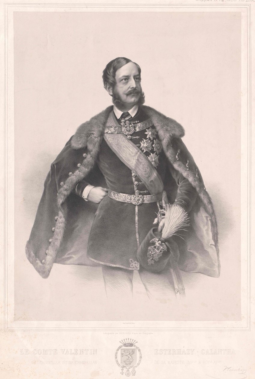Valentim, conde barão de Galantha Esterhazy de Artist Unknown