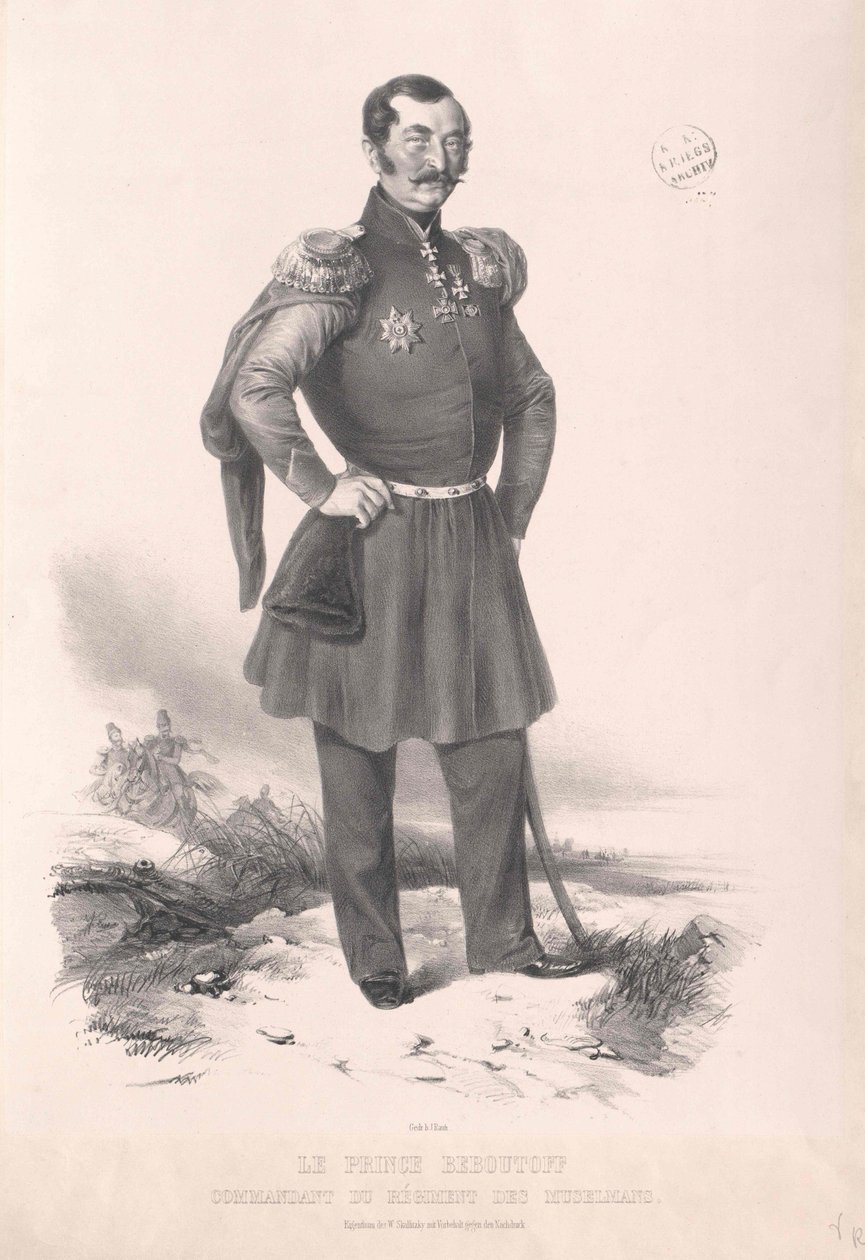 Vasily Osipov conde Bebutov de Artist Unknown