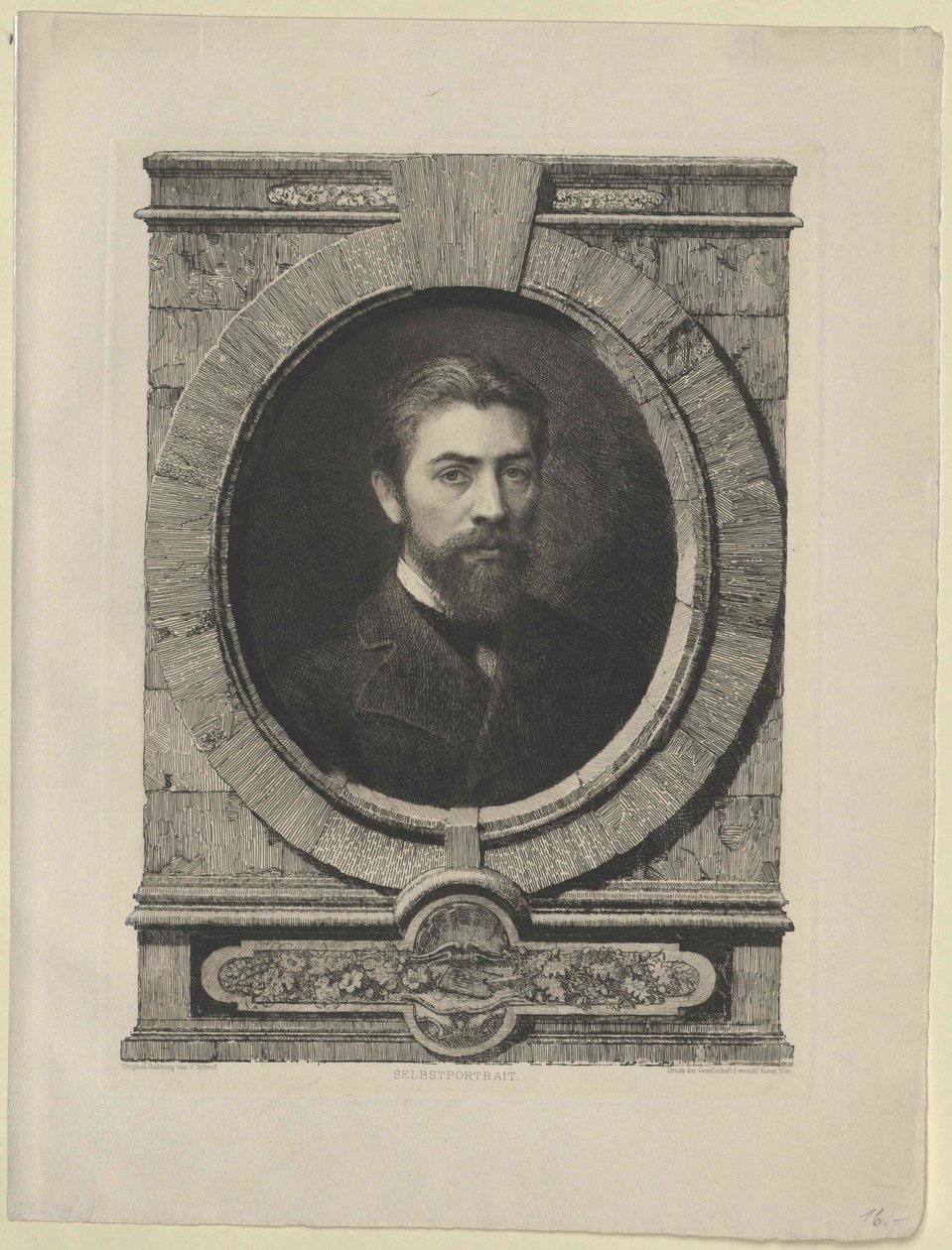 Viktor Aleksiyevich Bobrov (impressão) de Artist Unknown