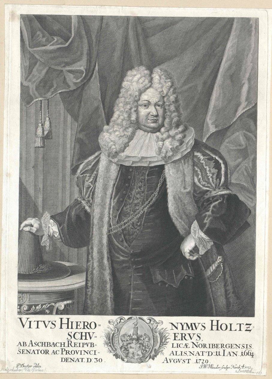 Vitus Jerome Holzschuher de Aspach de Artist Unknown