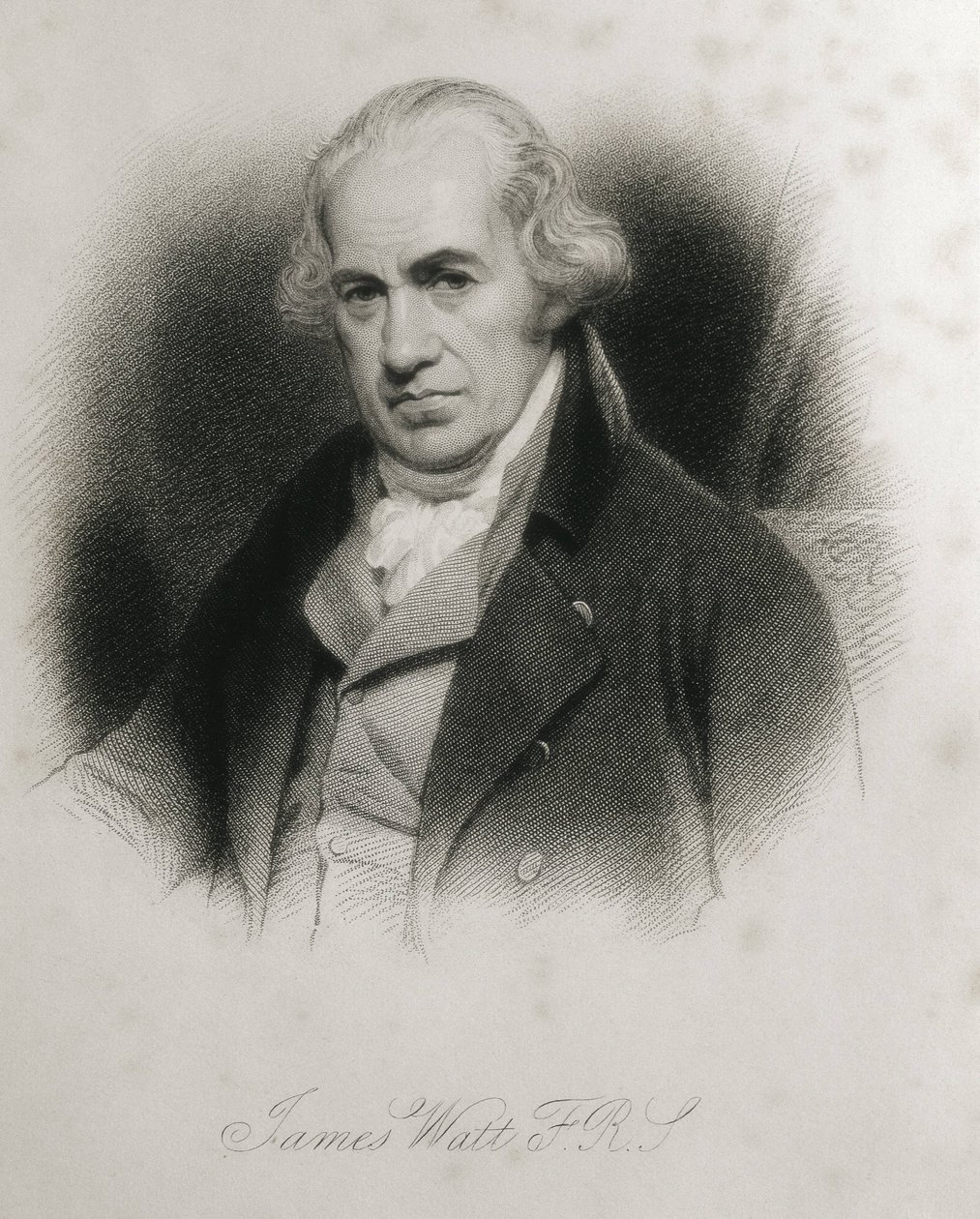 WATT, James (1736-1819). Retrato de James Watt. Gravura. de Artist Unknown