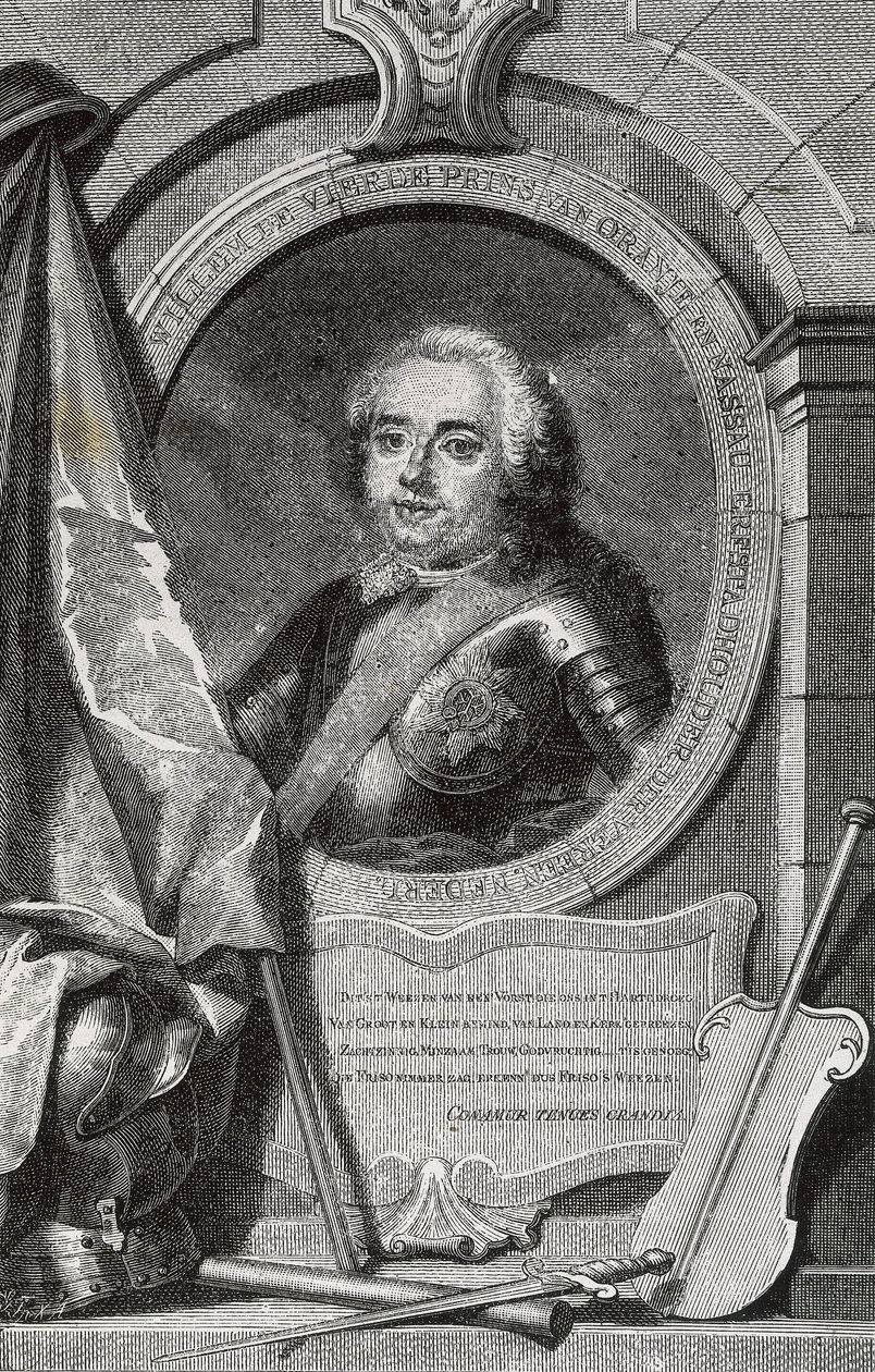 WILLIAM IV (1711-1751). Primeiro stadtholder hereditário dos Países Baixos. Gravura. de Artist Unknown
