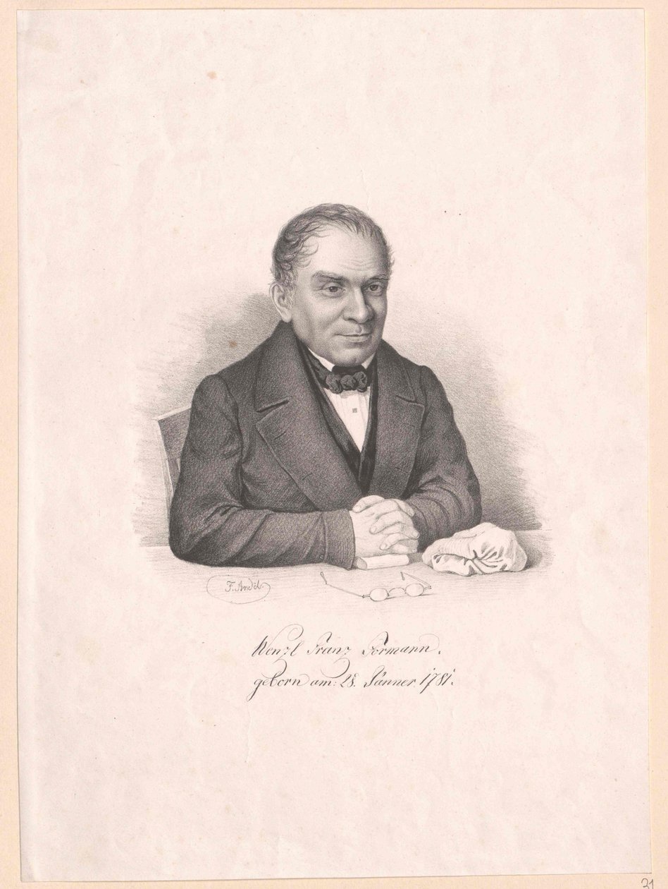 Wenzel Franz Formann (impressão) de Artist Unknown