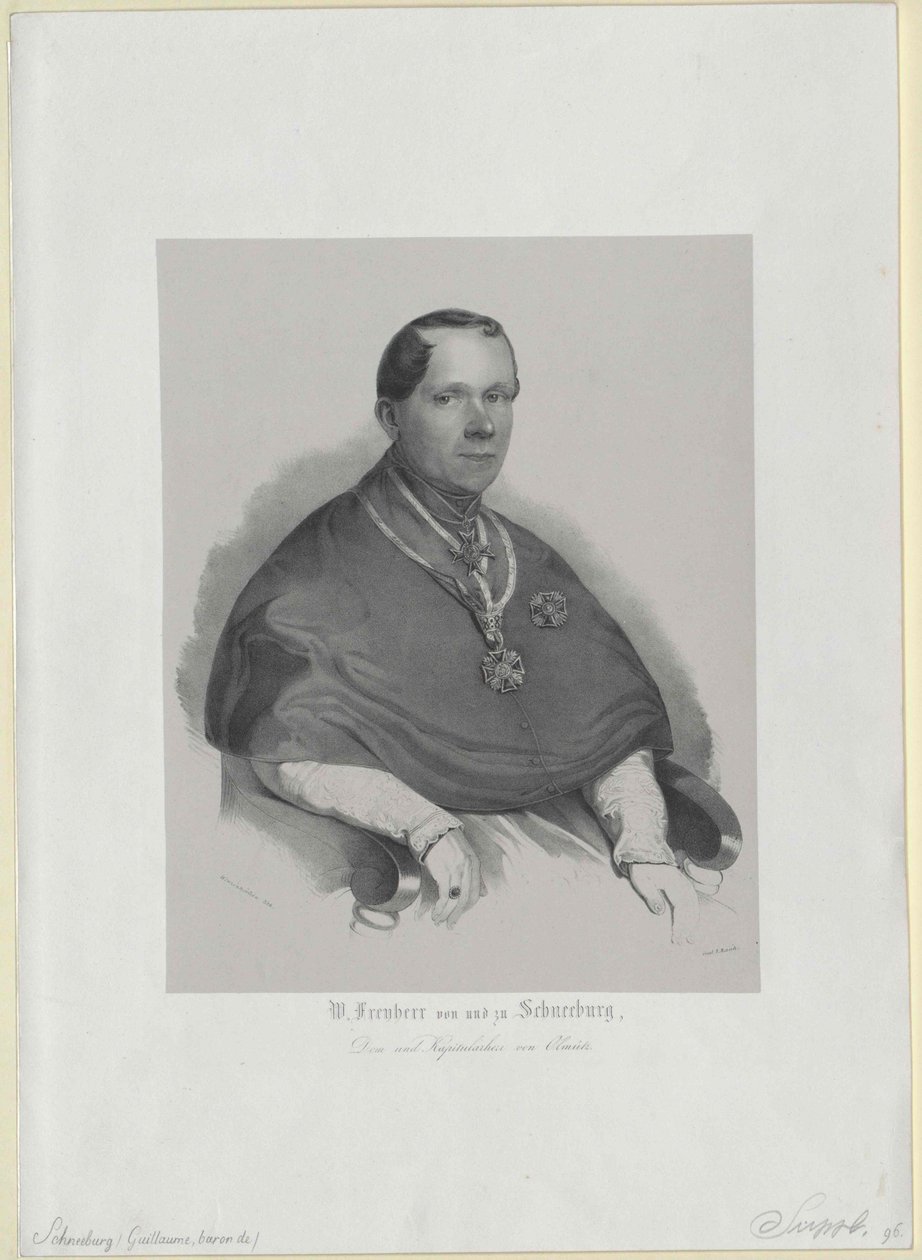 Wilhelm barão de Schneeburg para Salthaus e disco de Artist Unknown
