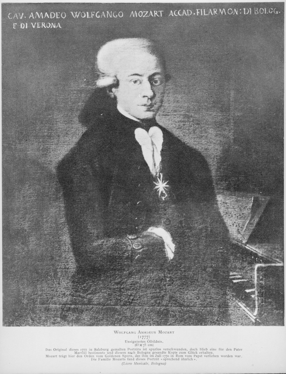 Wolfgang Amadeus Mozart de Artist Unknown