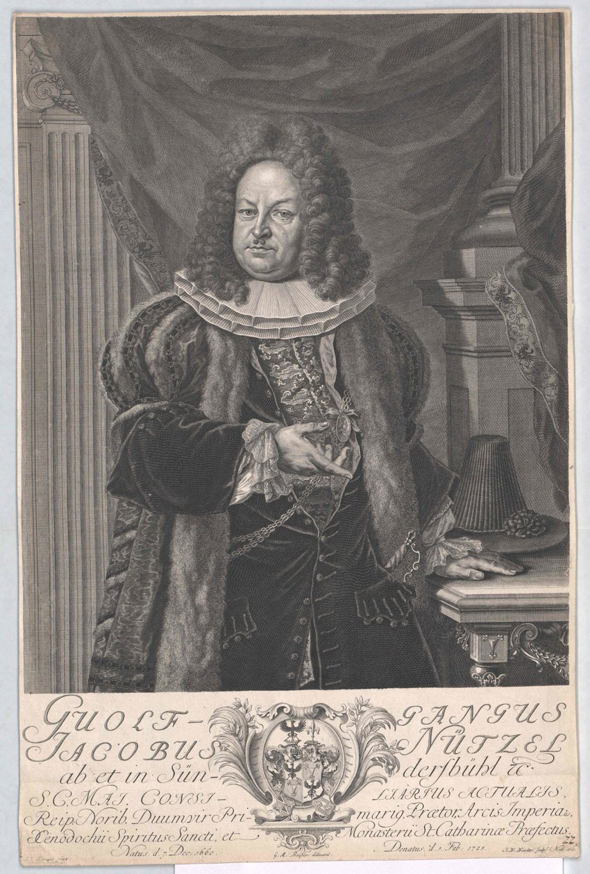Wolfgang Jacob Nuetzel von Suendersbuehl de Artist Unknown
