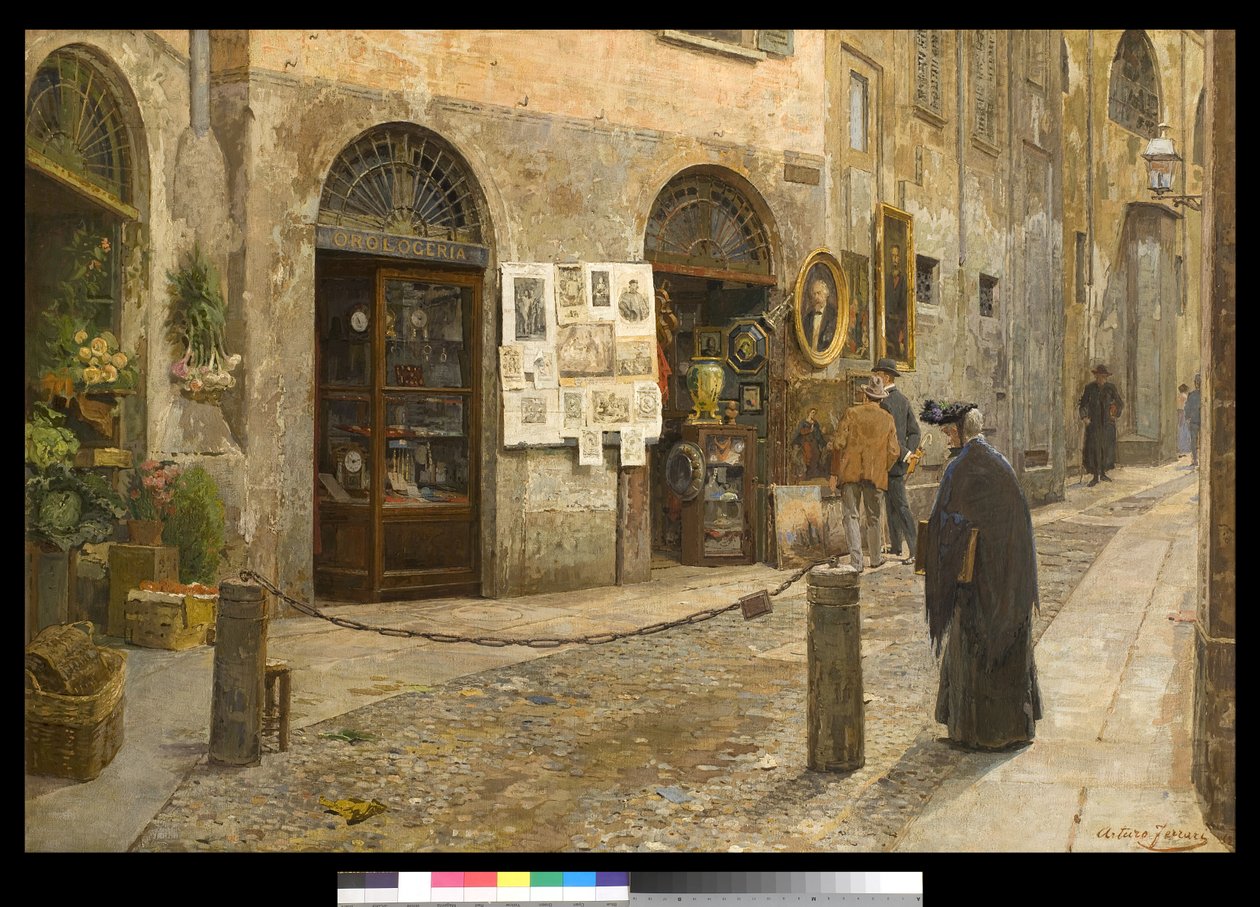 Via San Bernardino alle Ossa em Milão, Itália, 1912 de Arturo Ferrari