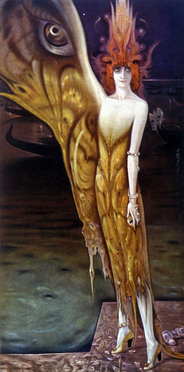 Retrato da Marquesa Luisa Casati (1881-1957), de Arturo Martini (1885-1947) em 1912. de Arturo Martini