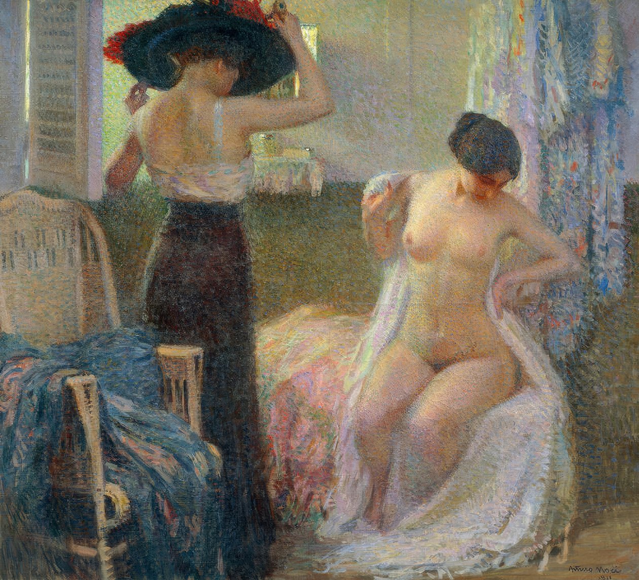 Na cabina de Arturo Noci