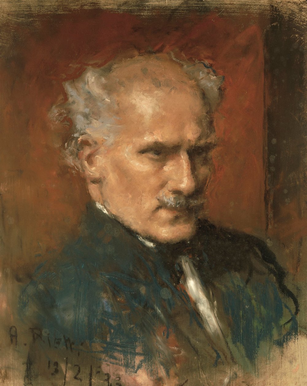 Retrato de Arturo Toscanini (óleo sobre tela) de Arturo Rietti