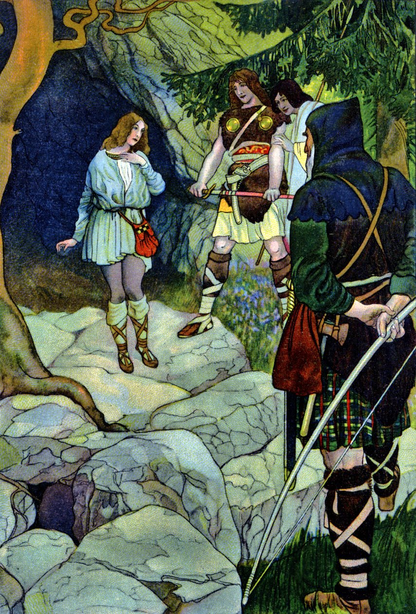 Cymbeline, peça de William Shakespeare, c.1880 (gravura) de Artus Scheiner