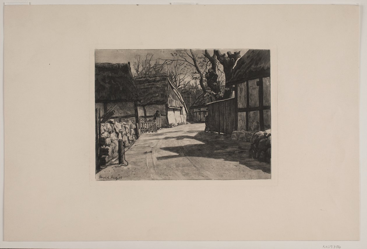 Uma rua da aldeia de Arvid Aae