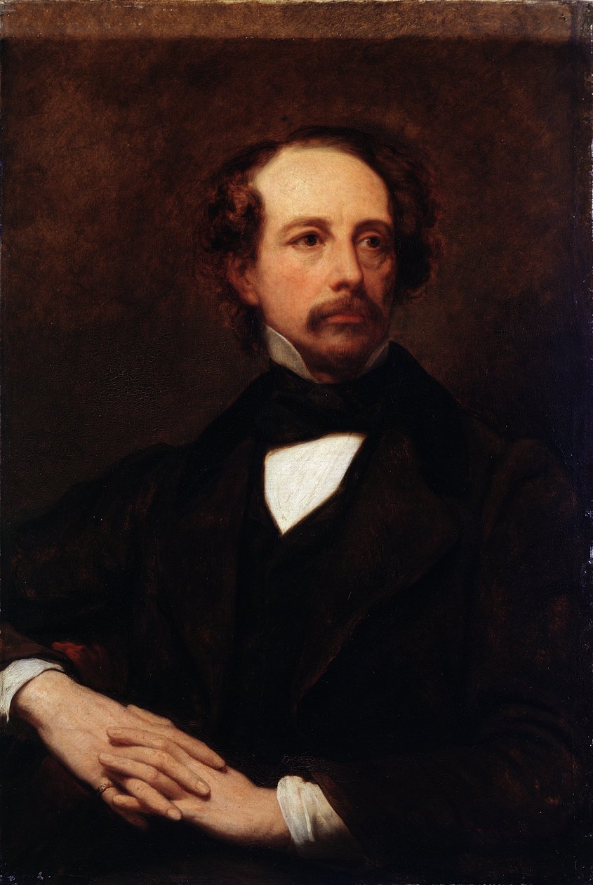 Retrato de Charles Dickens (1812-1870) 1855 de Ary Scheffer