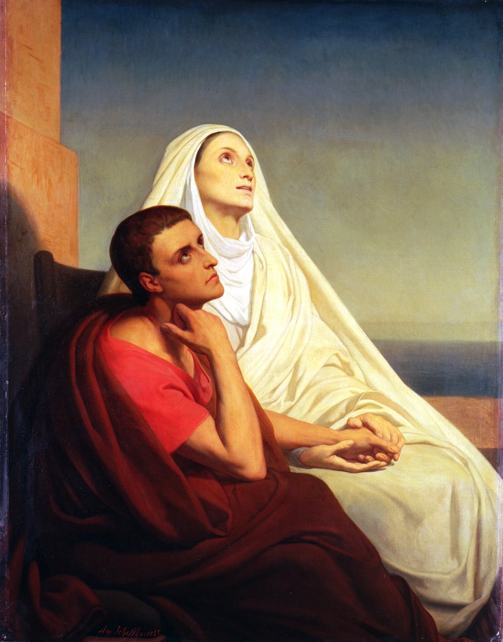Santo Agostinho e sua mãe Santa Mônica, 1855 de Ary Scheffer