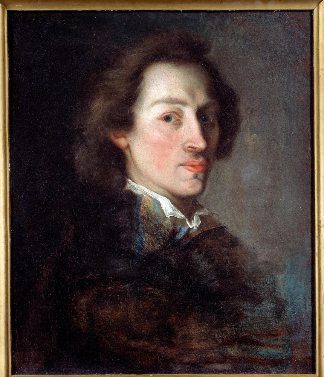 Retrato de Frederic Chopin (1810-1849), compositor francês de origem polaca, por volta de 1846. Pintura atribuída a Ary Scheffer (1795-1858). Versalhes, castelos de Versalhes e Trianon. de Ary (after) Scheffer