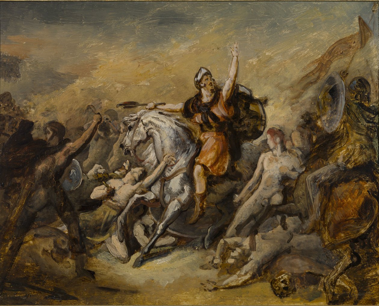 A batalha de Tolbiac de Ary Scheffer